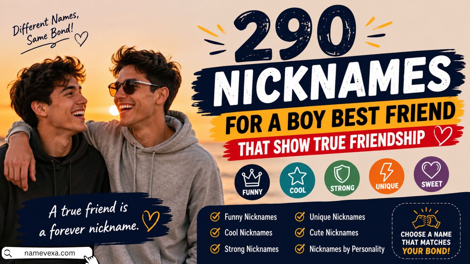 290 Nicknames for a Boy Best Friend That Show True Friendship