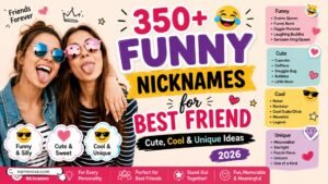 350+ Funny Nicknames for Best Friend (Cute, Cool & Unique) 2026