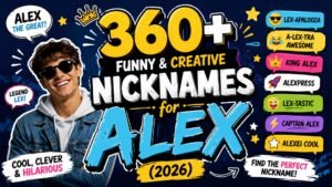 360+ Funny & Creative Nicknames for Alex (2026)