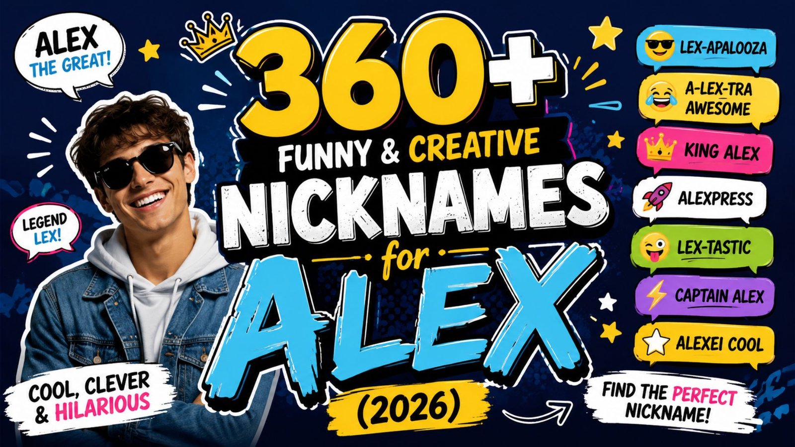 360+ Funny & Creative Nicknames for Alex (2026)
