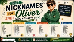 Best Nicknames for Oliver 240+ Funny & Creative (2026)