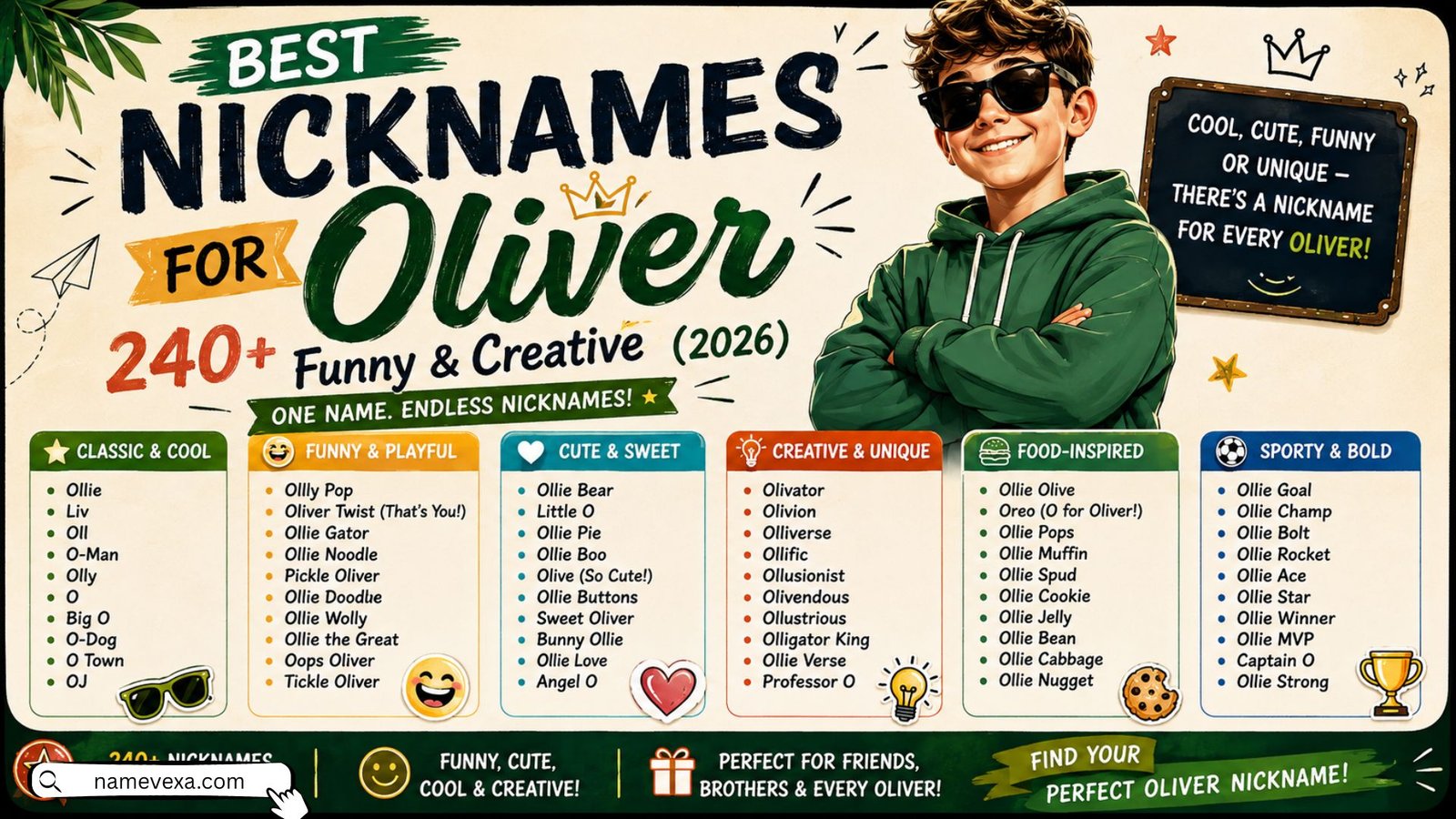 Best Nicknames for Oliver 240+ Funny & Creative (2026)