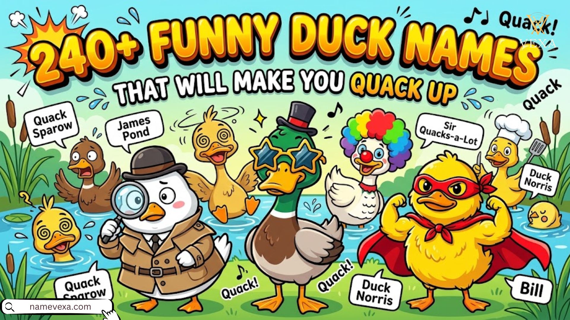 240+ Funny Duck Names That Will Make You Quack Up