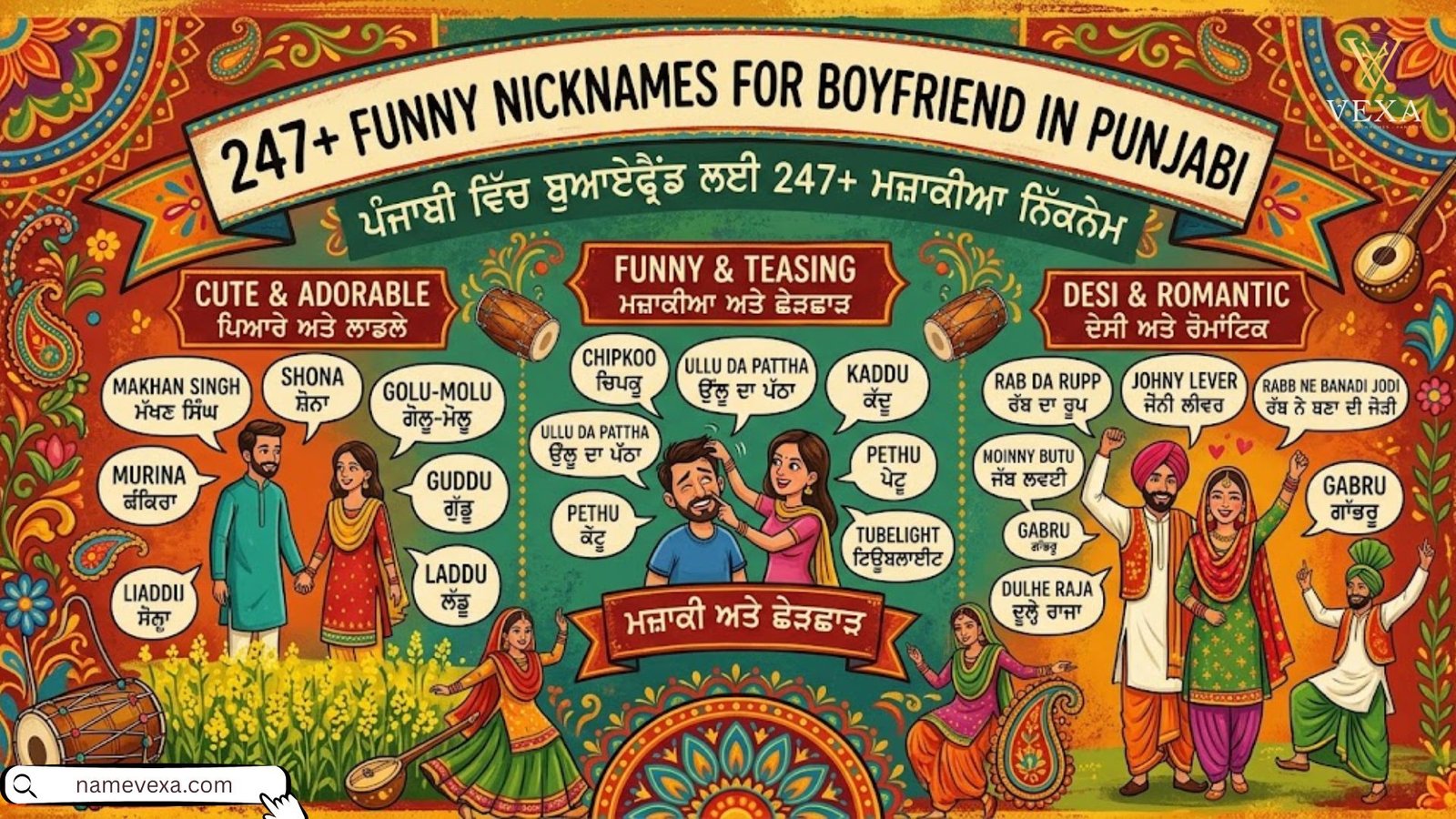 247+ Funny Nicknames for Boyfriend in Punjabi (Cute & Desi)