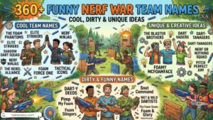 360+ Funny Nerf War Team Names Cool, Dirty & Unique Ideas