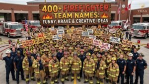 400+ Firefighter Team Names Funny, Brave & Creative Ideas