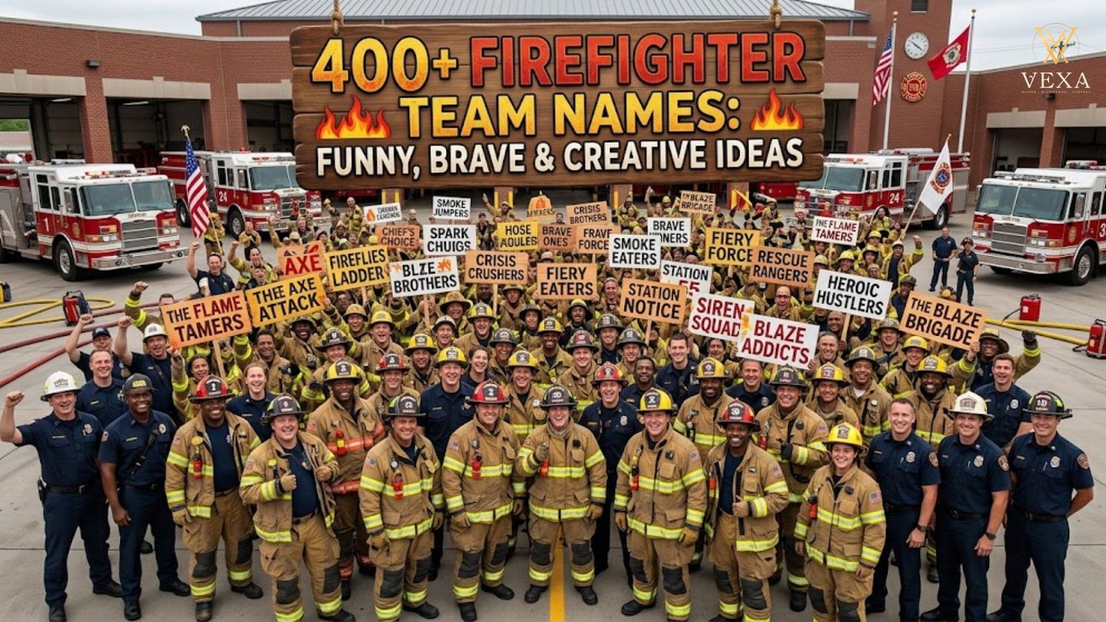 400+ Firefighter Team Names Funny, Brave & Creative Ideas