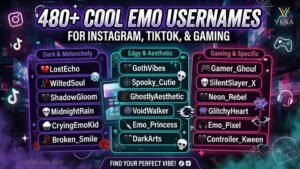 480+ Cool Emo Usernames for Instagram, TikTok, and Gaming 