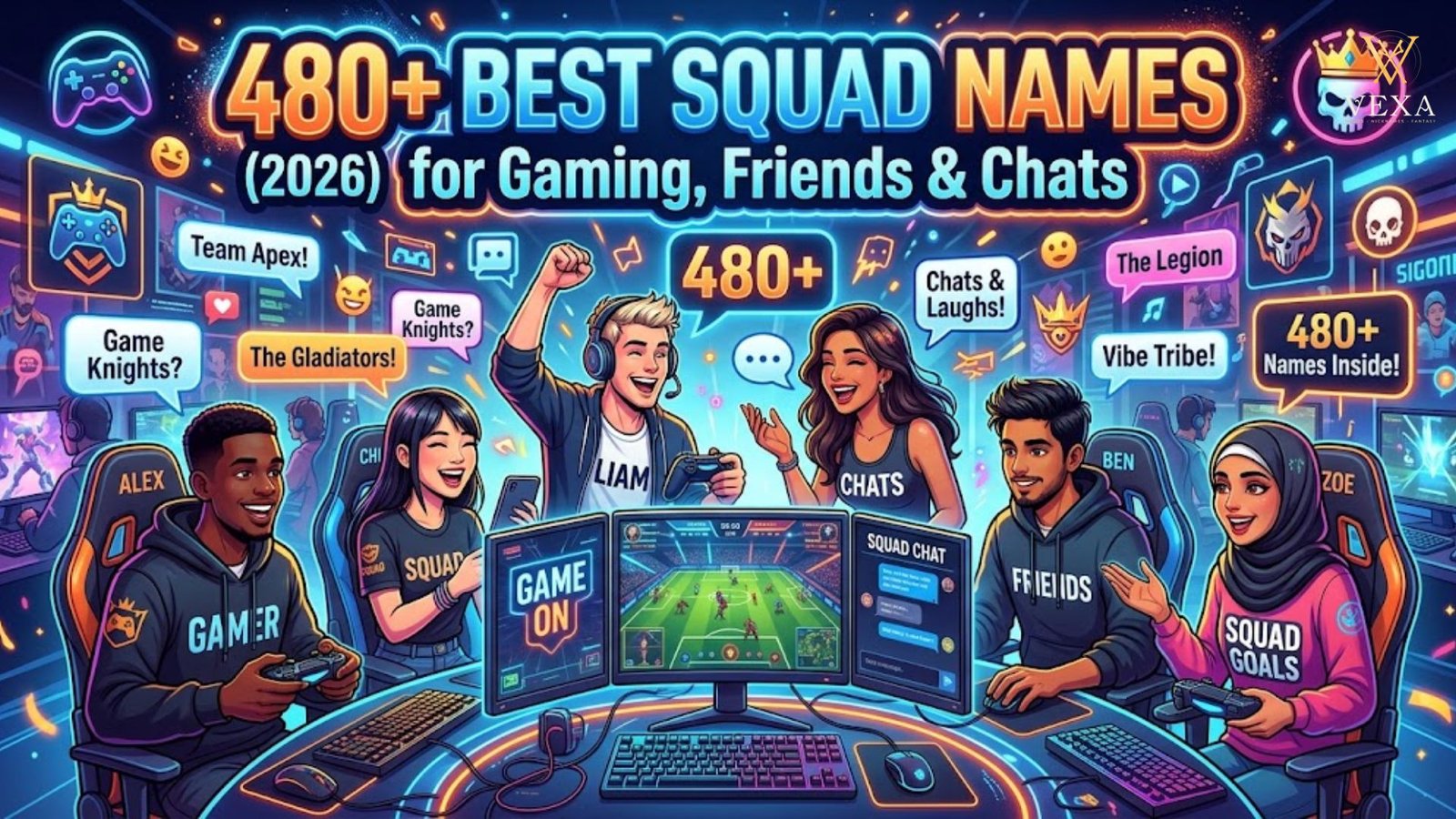 480+ Best Squad Names for Gaming, Friends & Chats (2026)