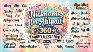 Nicknames for Abigail 360+ Funny & Creative (2026)