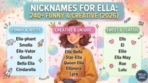 Nicknames for Ella 240+ Funny & Creative (2026)