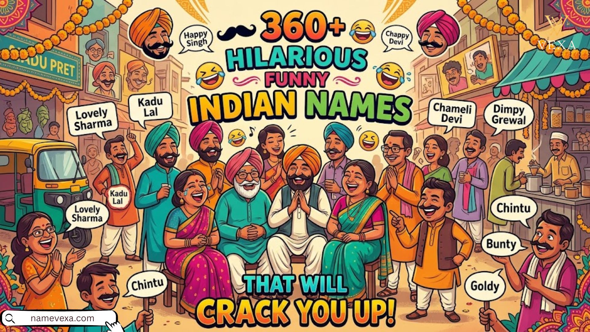 360+ Hilarious Funny Indian Names That Will Crack You Up